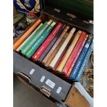 A box of mainly Haynes workshop manuals and 2 boxes of cigarette cards