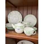 Foley peacock china part teaset