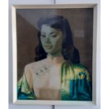 After Tretchikoff, 'Miss Wong', mid 20th century print, 49.5cm x 59.5cm, framed and glazed.