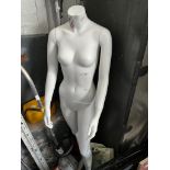 A white mannequin