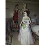 Three Royal Doulton figurines including two classique.