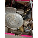 A box of metal ware.