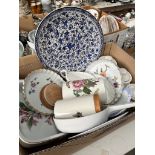 Ovenware and kitchen items including Portmeirion, Spode and Royal Worcester