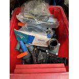 A box of pond accessories to include 2 heaters