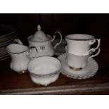 Royal Albert Val d'Or tea for two set including tea pot - 9 pieces