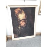 After Rembrandt van Ryn (1606-1669), mid 20th century print, 'The Man with the Golden Helmet',