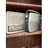 A vintage Bush radio and a vintage Ekco radio