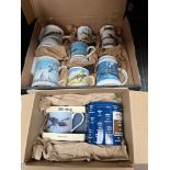 A collection of RAF WWII commemorative tankards an mugs, including limited edition no.595 Dambusters