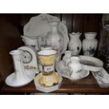 16 items of Aynsley china including Orchard Gold