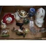 Assorted items including Beswick, Beatrix Potter, Coalport, Border Fine Arts etc