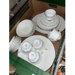A box of Royal Albert Chantilly dinner wares - appx 34 pieces