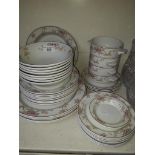 Floral dinner wares - appx 38 pieces