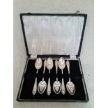 A set of six German silver teaspoons, hallmarked 800 crescent and crown ( Halbmond und