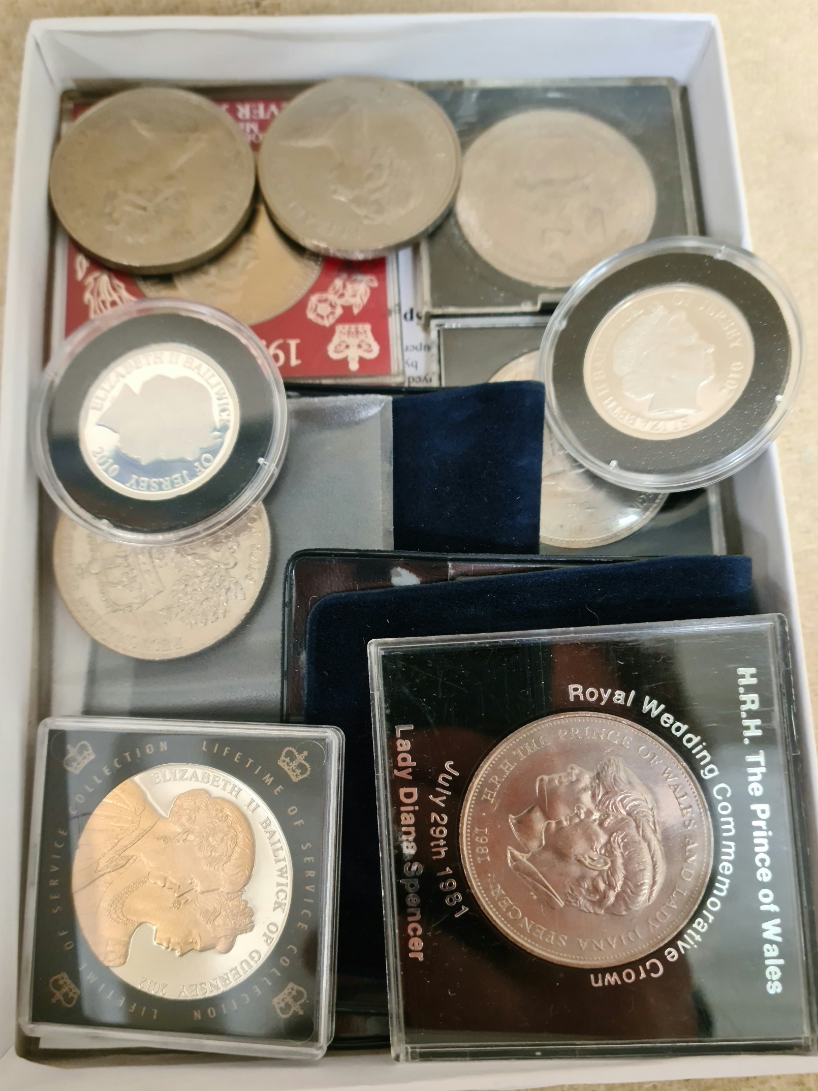 A collection of coins.