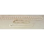 A tray of assorted beads comprising ivory, bone and horn, early 20th century. Dimensions:- (