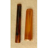 2 amber cheroot holders.