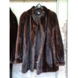 A vintage mink jacket