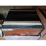 A box of classical records, EMI, HMV, Angel, San, ASD, SAX.