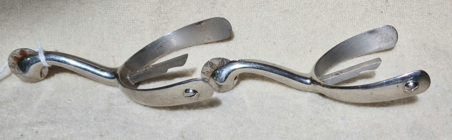 A pair of officer's dress spurs.