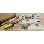 A large collection of various postcards to include antique and vintage.