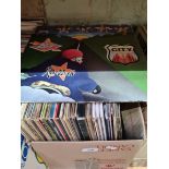 A box of LPs