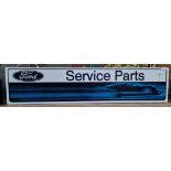 A Ford service parts illuminated sign, length 124.5cm.