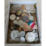 A quantity of world coins and medals