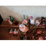 A group of 7 Beswick birds to include owl and ducks.