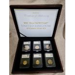 A boxed coin set; The 2014 datestamp United Kingdom Specimen Year Set.