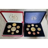 2 coin set comprising Scotland Pattern Coinage 2014 and Piedfort Proofset1992.