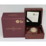 Elizabeth II 2016 Royal Mint proof sovereign, boxed with certificate, no. 2011 BUYER'S PREMIUM 10% +