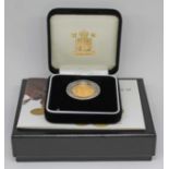 Elizabeth II 2000 Millennium Gold Royal Mint proof sovereign, boxed with certificate, no. 6274