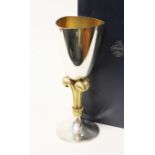 A Franklin Mint Royal Wedding Goblet commemorating the marriage of His Royal Highness The Prince