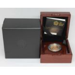 Elizabeth II 2014 Royal Mint proof sovereign, boxed with certificate, no. 178 BUYER'S PREMIUM
