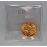 George V 1914 sovereign BUYER'S PREMIUM 10% + VAT NORMAL ONLINE BIDDING FEES APPLY