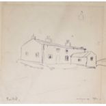 Laurence Stephen Lowry (1887-1976), "Tan Hill", pen drawing, 22cm x 24cm, signed and dated 1961