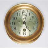 A Chelsea Clock Co. bulkhead clock, diameter 14cm, with certificate.