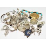 A mixed lot of assorted jewellery including many items marked '925', 'silver' etc. also including