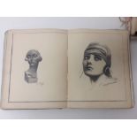 Two early 20th century friendship albums, various original sketches, verses etc.