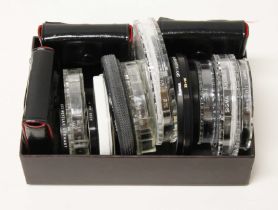 Assorted filters including Carl Zeiss and Leitz etc.