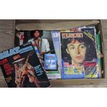 A box of miscellaneous magazines to include automobilia, music, modelling, etc.