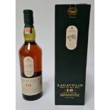 Lagavulin 16 year Islay single malt Scotch whisky 70cl 43%.