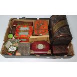 A selection of Oriental / Asian items to include boxes, brass bound, jadeite, various jewellery