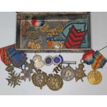A WW1 trio award to 58691 SPR. J. Catterall, R.E, together with a Croix de Guerre, various Royal