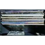 A case of LPs to include Pink Floyd, David Bowie, The Exploited, Bob Marley, Cockney Rejects, Dead