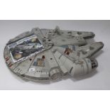 A Hasbro Star Wars Legacy Collection Millennium Falcon with figures.