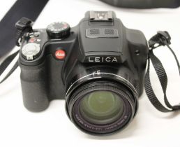 A Leica V-Lux 2 black digital camera, serial no. 3911142, with DC Vario-Elmarit 1:2.8-5.2/4.5-108