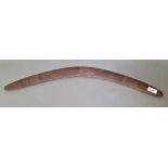 Tribal Art - an Australian Aboriginal boomerang.