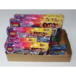 Eight Lego Friends sets numbers; 41107, 41117, 41105, 41104, 41135, 41106, 30205 & 30205.
