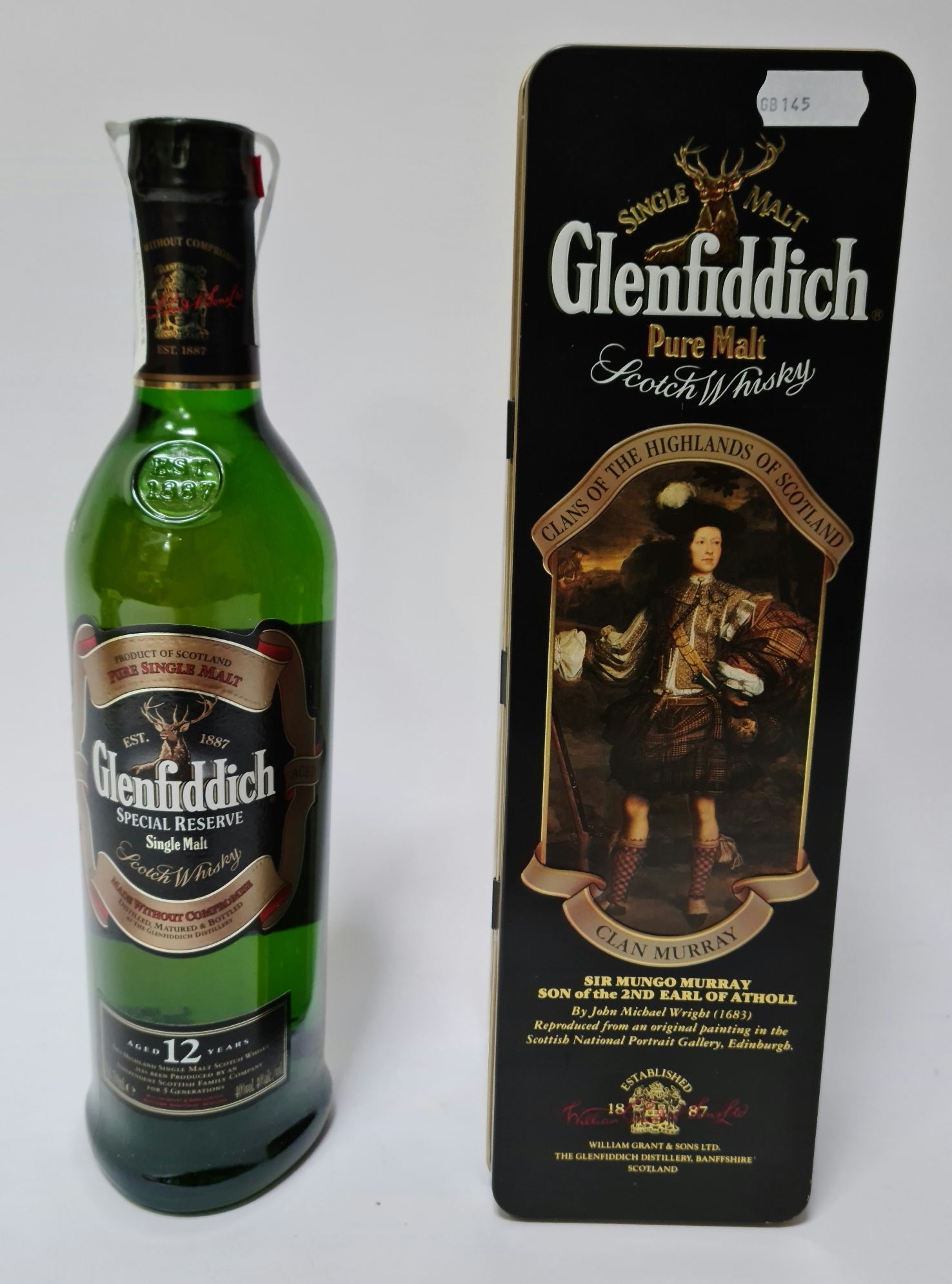 Glenfiddich pure malt scotch whisky, 12 years old, 40% 70cl.